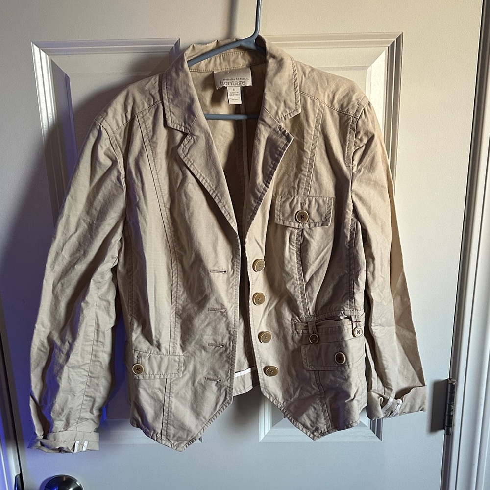 Banana Republic Heritage Light Tan Blazer